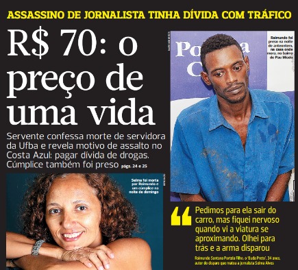 Morte de Selma causou comoção e revolta em Salvador por Arquivo CORREIO