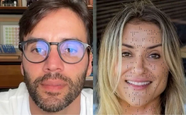 Reflexo em óculos escuros teria revelado a presença de Carol Magalhães ao lado de Daniel Cady por Reprodução