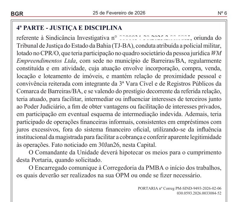 Capitão da PM é investigado por intermediação indevida em negócios imobiliários na vara da ‘Juíza Cinquentinha’ por Reprodução