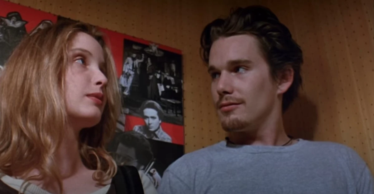 Ethan Hawke e Julie Delpy na trilogia 'Antes do Amanhecer' por Divulgação 