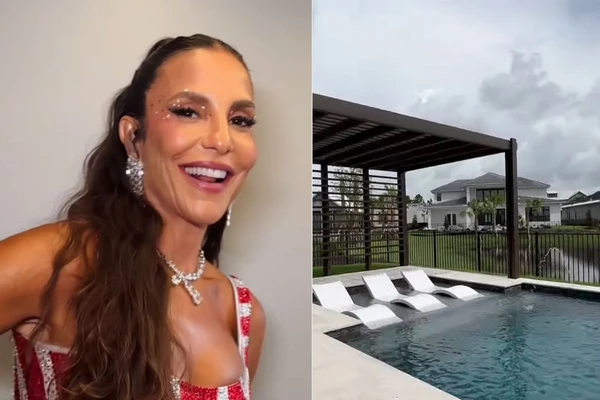 Mansão de Ivete tem vista para lago