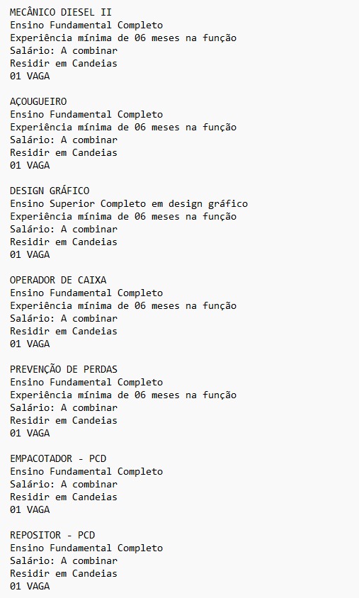 Vagas do SineBahia - Salvador e RMS (16/03) por Reprodução