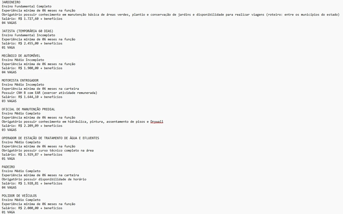 Vagas do SineBahia - Salvador e RMS (16/03) por Reprodução