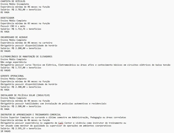 Vagas do SineBahia - Salvador e RMS (16/03) por Reprodução