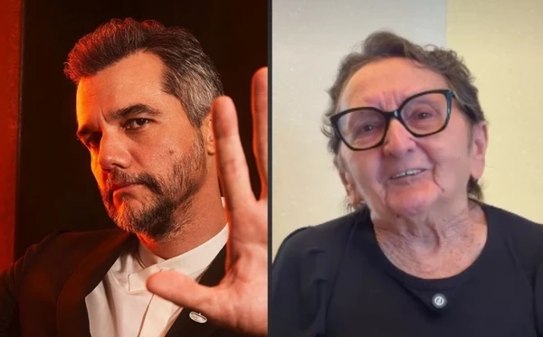 Wagner Moura e Tânia Maria