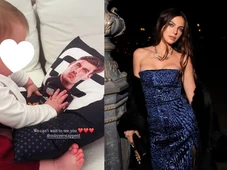 Imagem - Kelly Piquet mostra a filha admirando foto do pai, o piloto de Fórmula 1, Max Verstappen, e encanta a web