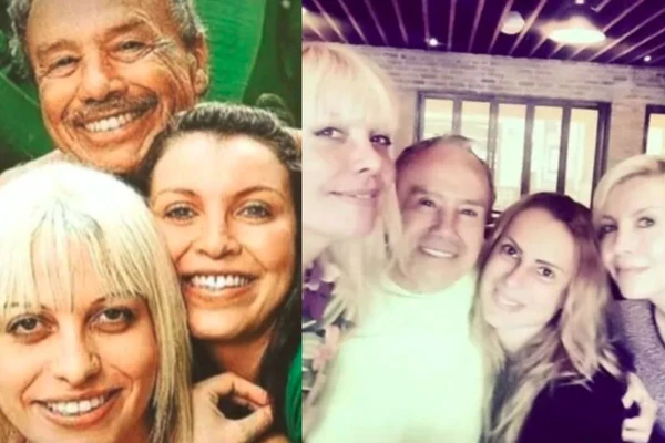 Stênio Garcia e as filhas por Reprodução