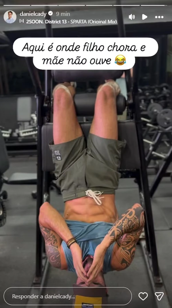 Daniel Cady, ex de Ivete Sangalo, exibe o abdômen trincado por Reprodução/Instagram