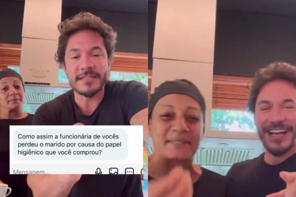 Eliezer e a funcionária contaram história no Instagram