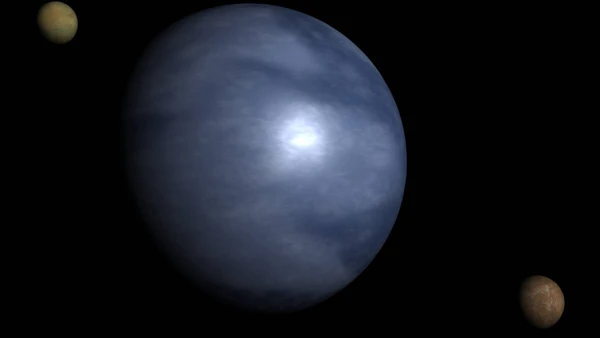 Ilustração de um planeta Hycean. Cientistas agora recalculam se esses gigantes aquáticos conseguem manter água líquida sob atmosferas tão densas