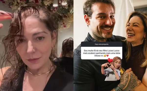 Mãe de Lucas Lucco mostra cabelo após diagnóstico de alopecia por Reprodução/Redes Sociais 