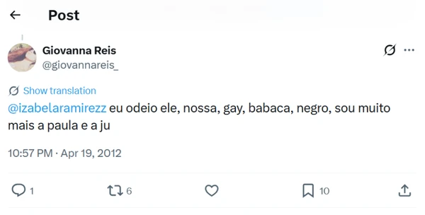 Uma sequência de publicações antigas, atribuídas à namorada da atriz Alanis Guillen, colocou o nome de Giovanna Reis Lins no centro de uma crise nas redes por Reprodução/Redes Sociais 
