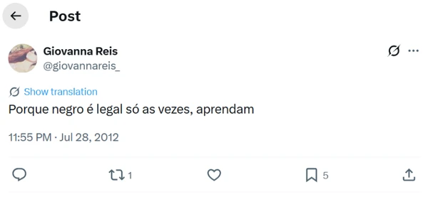 Uma sequência de publicações antigas, atribuídas à namorada da atriz Alanis Guillen, colocou o nome de Giovanna Reis Lins no centro de uma crise nas redes por Reprodução/Redes Sociais 