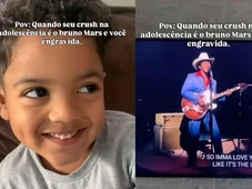 Imagem - 'Passei mal': Fã brasileira mostra filho parecido com Bruno Mars e cantor reage