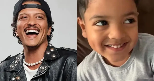 Fã brasileira mostra filho parecido com Bruno Mars por Reprodução/TV Globo 
