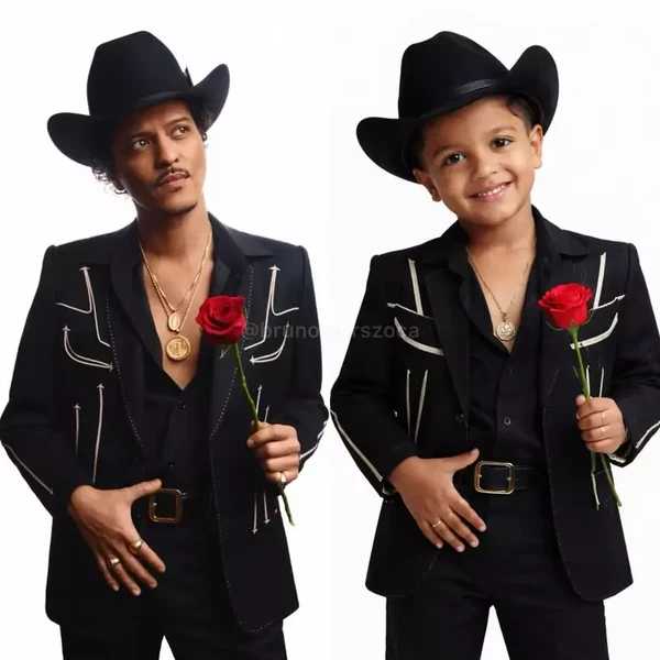 Fã brasileira mostra filho parecido com Bruno Mars e cantor reage nos comentários por Reprodução/Redes Sociais 