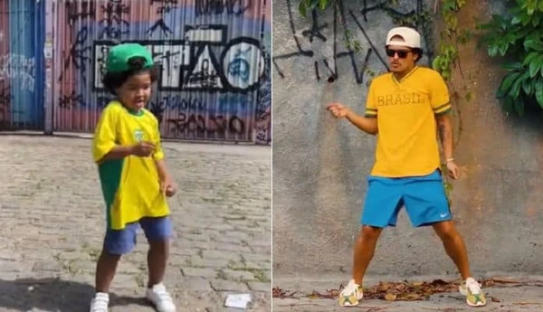 Fã brasileira mostra filho parecido com Bruno Mars e cantor reage nos comentários por Reprodução/Redes Sociais 