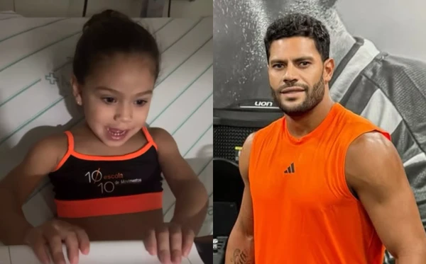 Zaya, filha de Hulk, foi levada ao hospital após reação alérgica