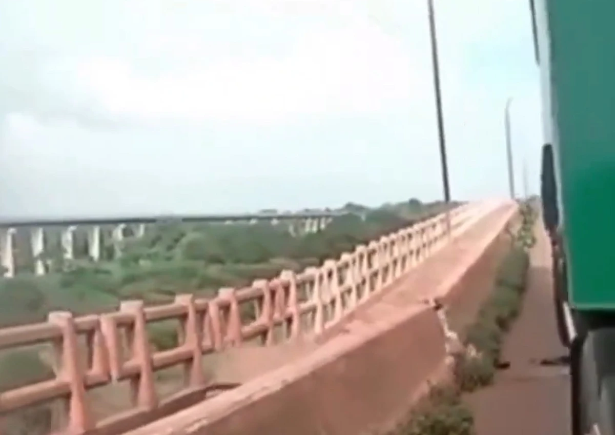 Acidente na ponte JK, em 22 de dezembro de 2024 por Reprodução