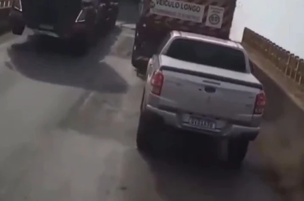 Acidente na ponte JK, em 22 de dezembro de 2024 por Reprodução