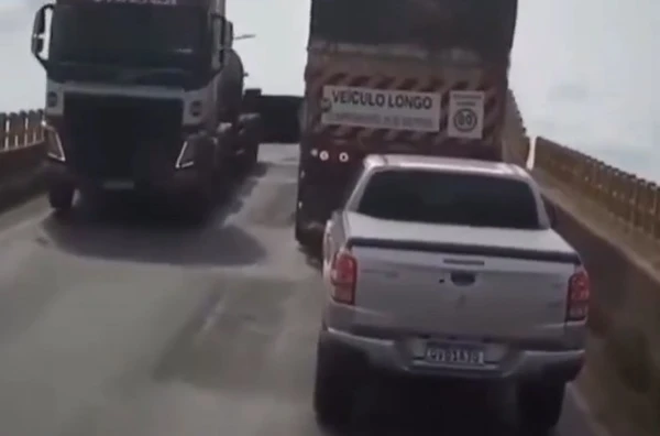 Acidente na ponte JK, em 22 de dezembro de 2024 por Reprodução