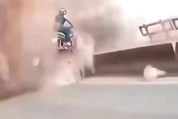 Acidente na ponte JK, em 22 de dezembro de 2024 por Reprodução