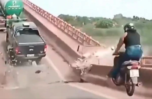 Acidente na ponte JK, em 22 de dezembro de 2024 por Reprodução