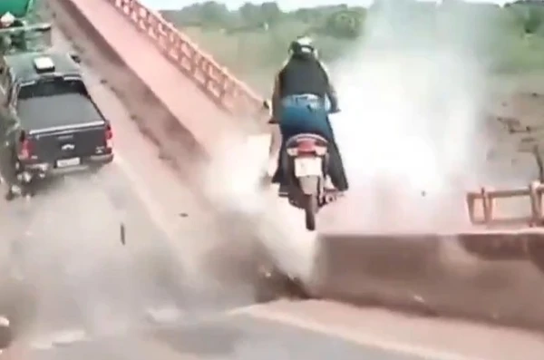 Acidente na ponte JK, em 22 de dezembro de 2024 por Reprodução