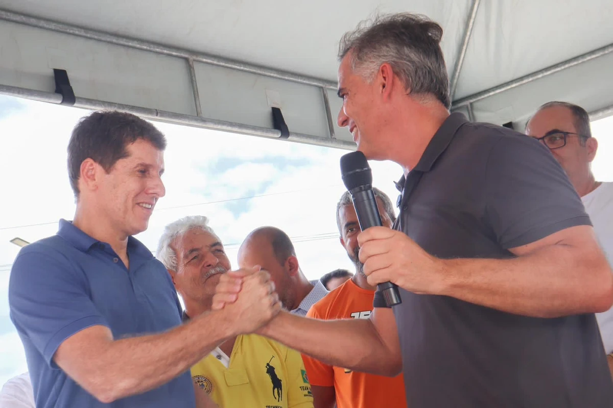 Deputado federal Leur Lomanto Júnior e o prefeito Zé Cocá