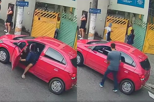 Homem levou bebê que estava no carro durante assalto