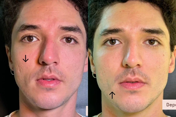 João Vitor Silva passa por tratamento facial