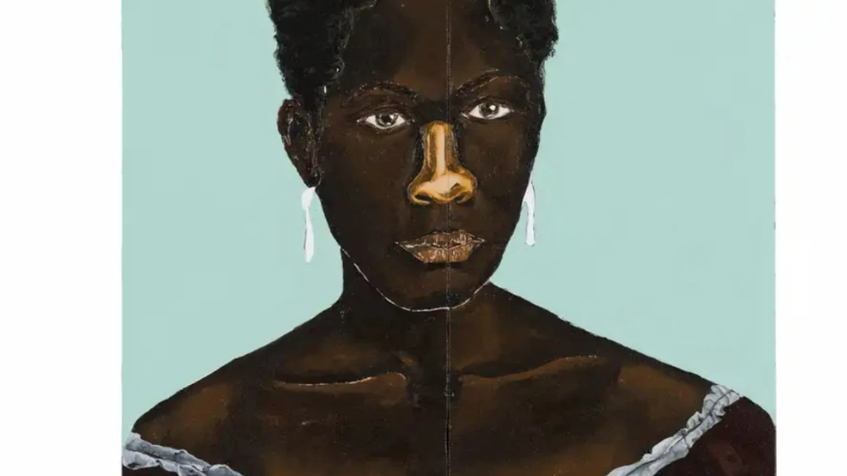 Retrato de Zeferina criado pelo pintor Dalton Paula