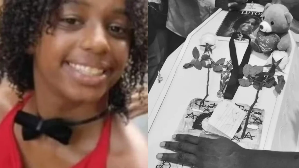 Imagem - Corpo de Thamiris é sepultado em Salvador sob forte comoção; mãe e irmãs precisaram ser amparadas