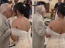 Imagem - Idoso de 93 anos dribla preconceito e realiza sonho de se casar na igreja com noiva 40 anos mais nova