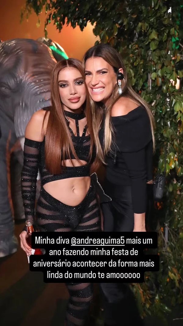 Anitta reúne famosos em festa de aniversário de 33 anos por Reprodução/Instagram @iude
