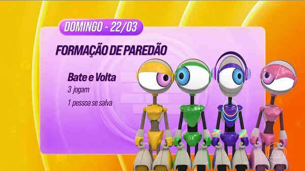 BBB 26: Dinâmica da Semana - Bate e Volta 22/03 por Divulgação/Globo