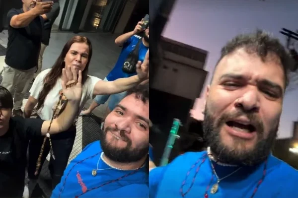 Humorista Tiago Santineli é levado para delegacia após show em BH por Reprodução/Redes Sociais  