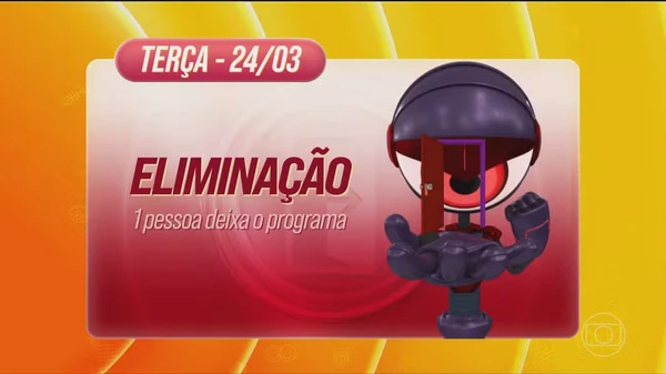 Na terça-feira (24/03), mais um participante deixa o BBB 26 por Divulgação/Globo
