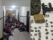 Imagem - Grupo de crianças fica preso em escola durante tiroteio em Sussuarana nesta segunda (23)