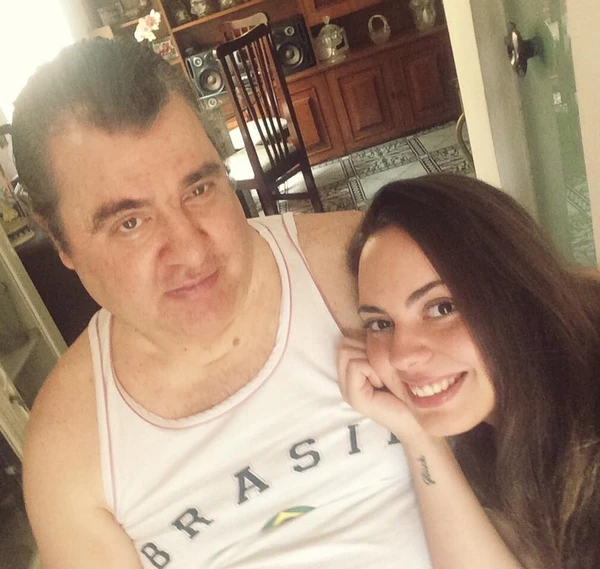 Ana Luísa Haas e o pai, Gerson Brenner por Reprodução/Facebook