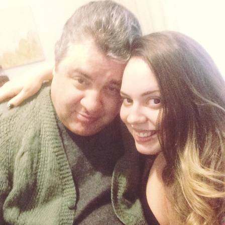 Ana Luísa Haas e o pai, Gerson Brenner por Reprodução/Facebook