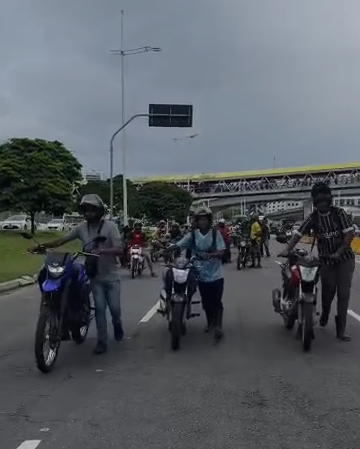 Protesto contra a alta do preço dos combustíveis em Salvador por Reprodução