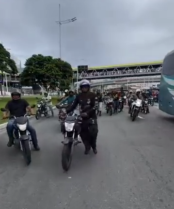 Protesto contra a alta do preço dos combustíveis em Salvador por Reprodução