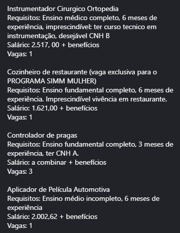 Veja vagas por Reprodução