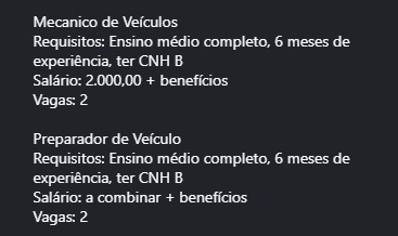 Veja vagas por Reprodução