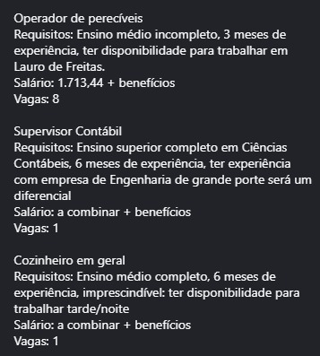 Veja vagas por Reprodução