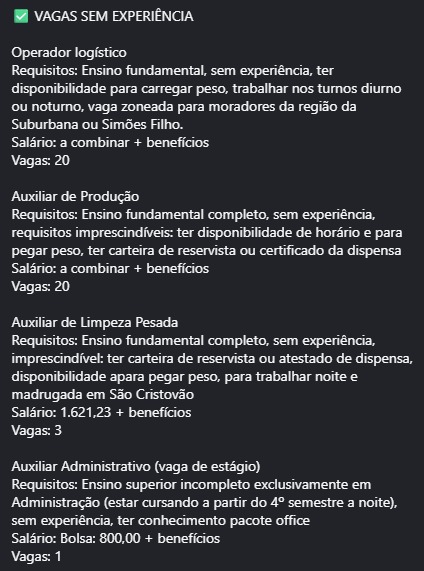 Veja vagas por Reprodução
