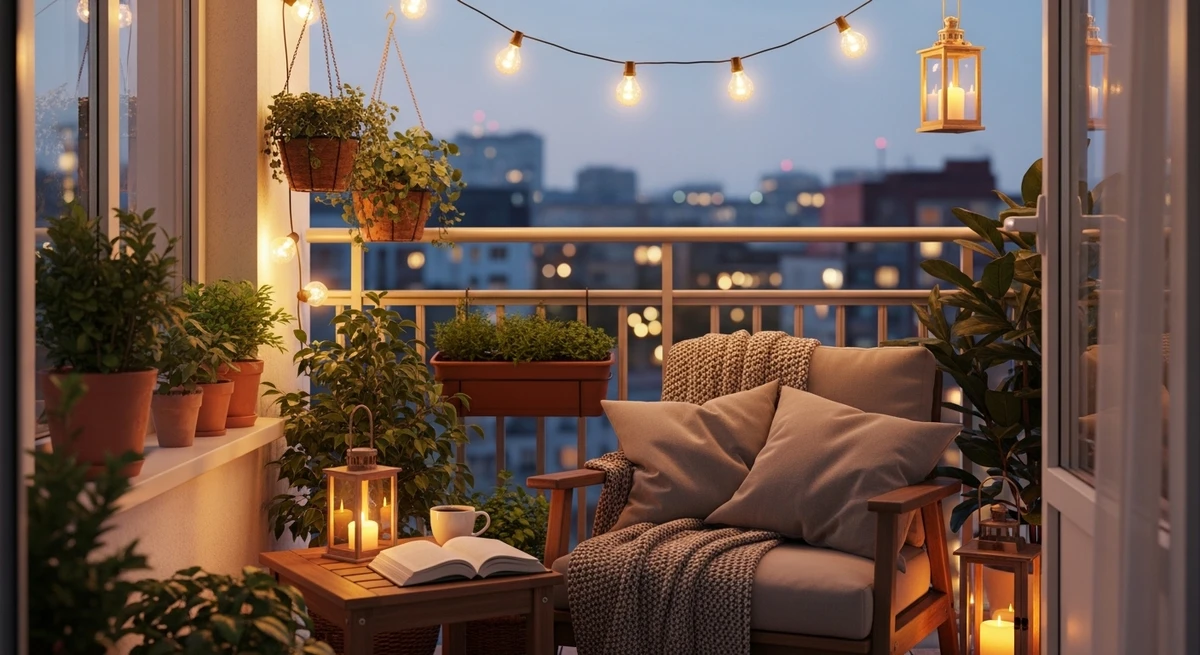 Decoração que é a cara de Peixes: varanda com clima tranquilo e acolhedor por Imagem gerada por IA