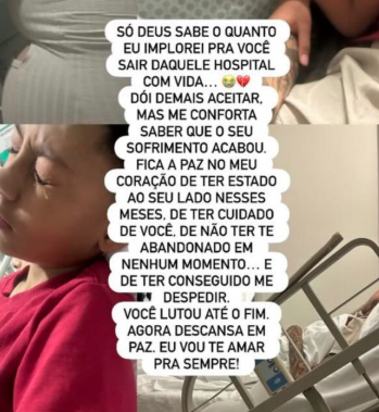 Mensagem de Letícia Dezideiro
