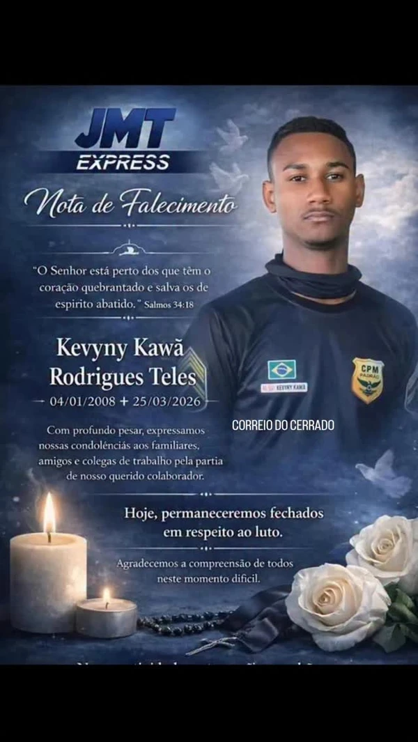 Adolescente foi atropelado por carreta a caminho do trabalho por Reprodução